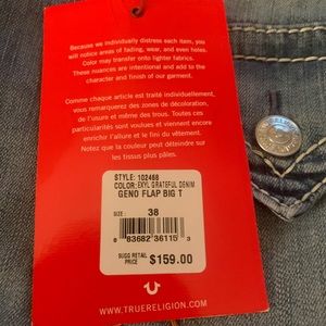 Tru Religion pants -Men- size 38/32 Price $110